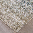 Feizy Richmond 39R5F Modern Abstract Rug in Ivory/Blue/Green