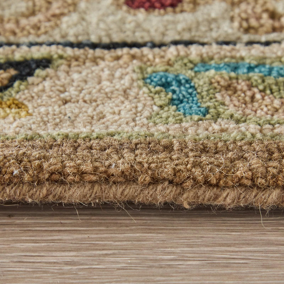 Feizy Springfield 8A45F Traditional Floral & Botanical Rug in Tan/Ivory/Blue
