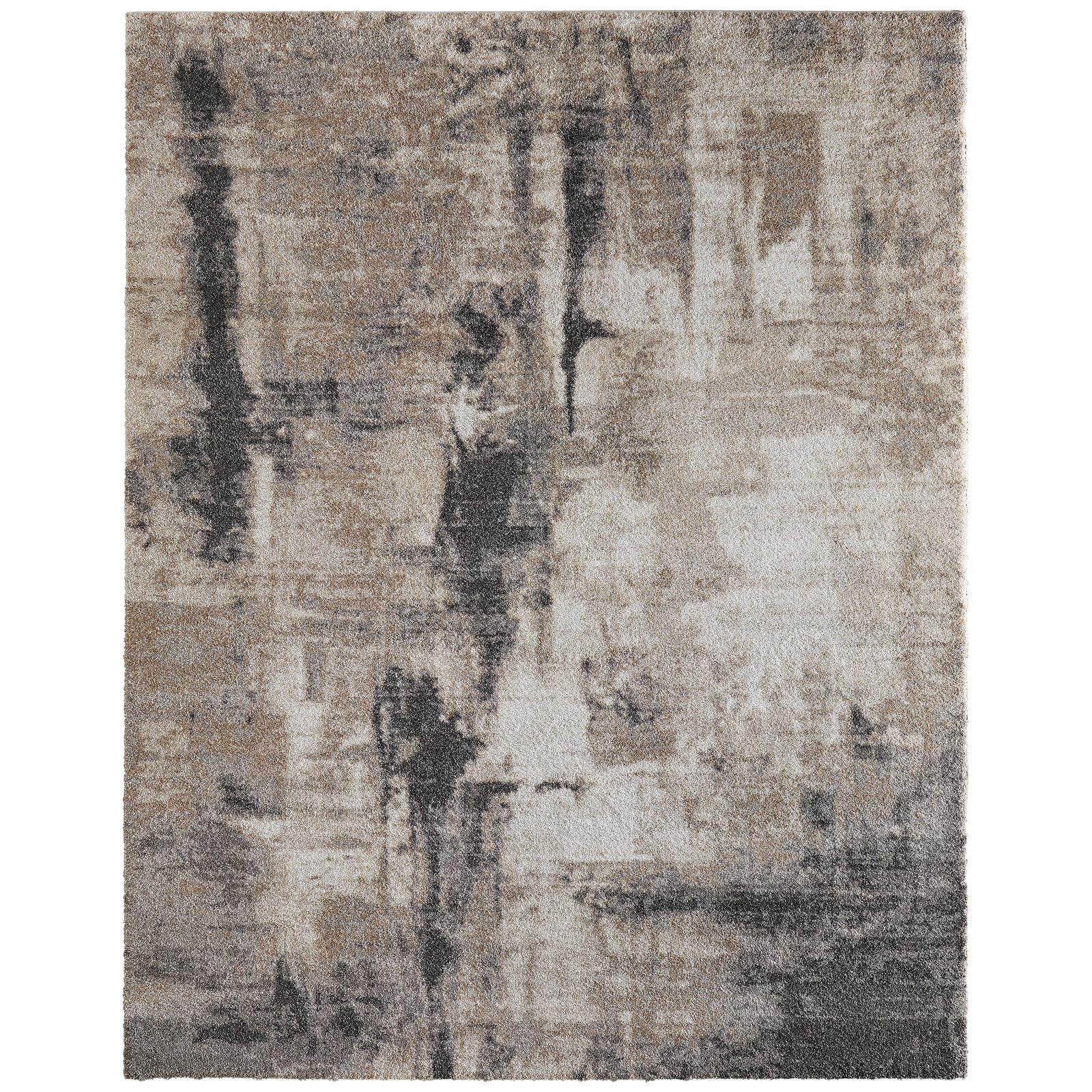 Feizy Richmond 39R7F Modern Abstract Rug in Tan/Gray