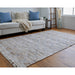 Feizy Beckett 0787F Transitional Trellis & Lattice in Tan/Gray/Ivory