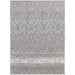 Feizy Macklaine 39LGF Transitional Distressed Rug in Ivory/Silver/Black