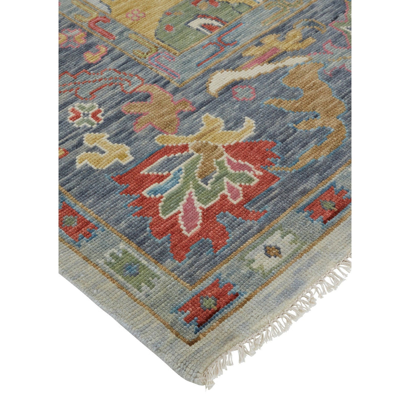 Feizy Karina 6794F Traditional Persian in Blue/Gray/Gold