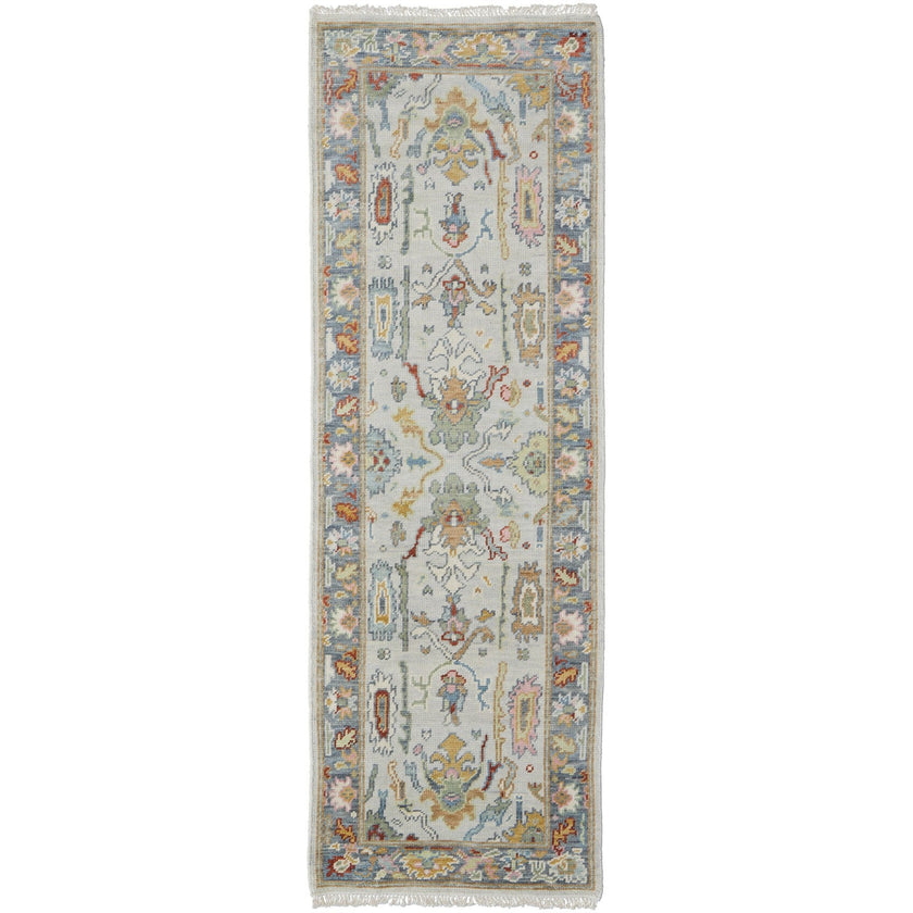 Feizy Karina 6794F Traditional Persian in Blue/Gray/Gold