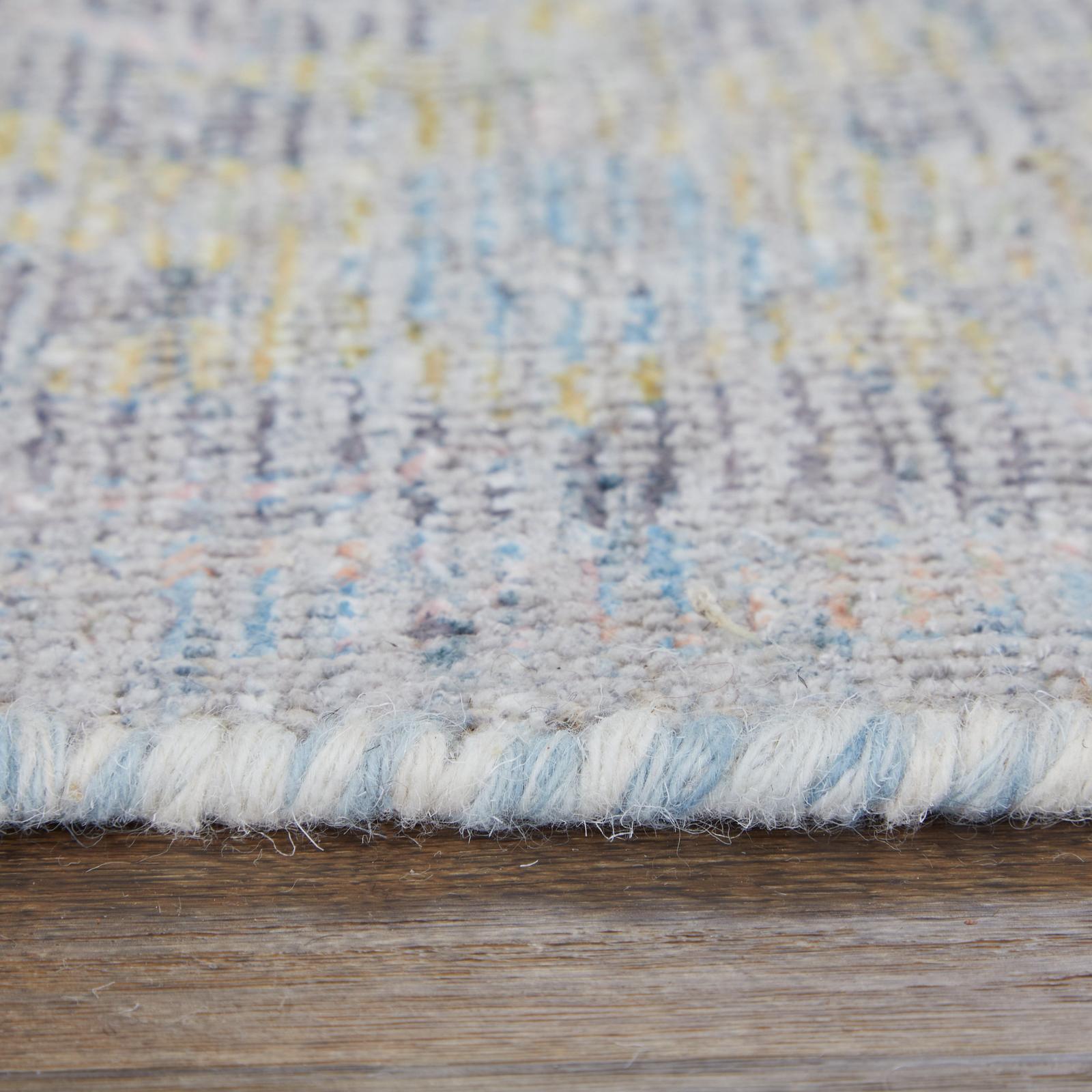 Feizy Caldwell 8979F Transitional Floral & Botanical Rug in Blue/Yellow/Orange
