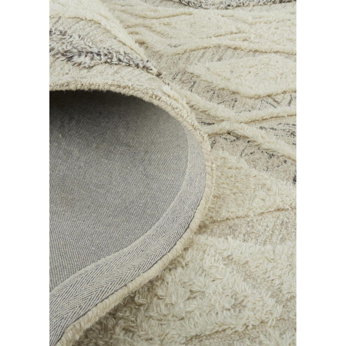 Feizy Anica 8006F Transitional Geometric Rug in Ivory/Taupe/Gray
