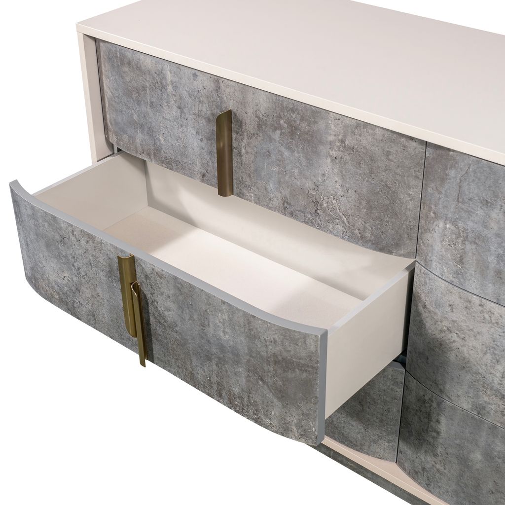 Michael Amini Pavira Dresser - Stone