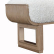 Michael Amini West Kensington Accent Bench - Sea Salt Caramel
