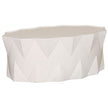 Vanguard Soleil Oval Cocktail Table Stone White