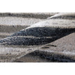 Feizy Micah 3049F Modern Abstract Rug in Silver/Gray/Black