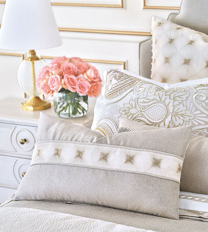Eastern Accents Romilly Embroidered Insert Decorative Pillow