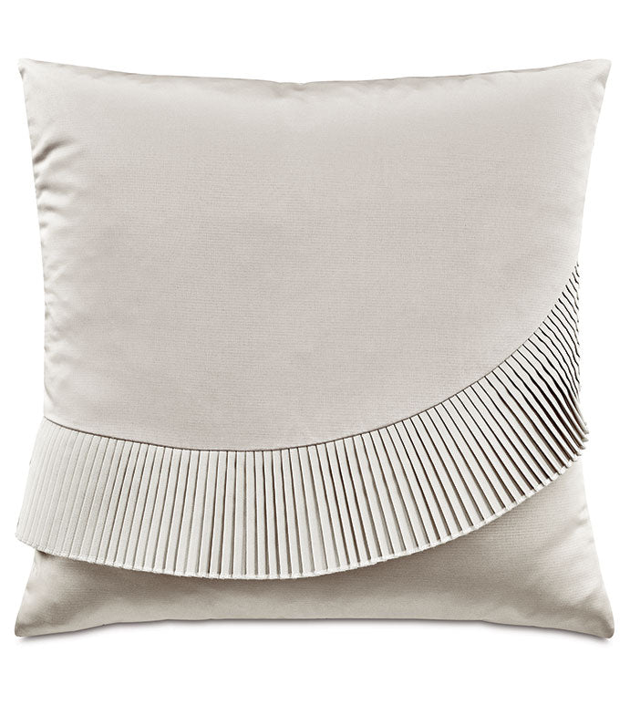 Eastern Accents Romilly Pleated Applique Decorative Pillow