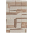 Feizy Pollock 8954F Modern Geometric in Ivory/Brown/Tan