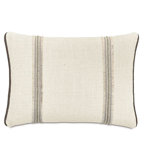 Eastern Accents Rosecliff Trim Applique Decorative Pillow