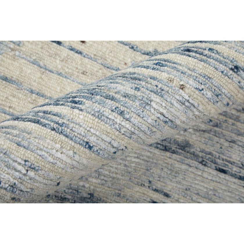 Feizy Brighton 69CHF Modern Abstract in Ivory/Blue/Silver