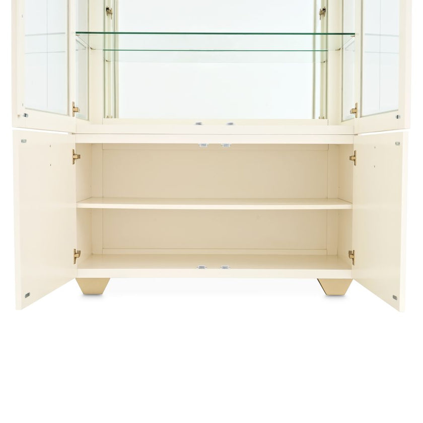 Michael Amini Fantosini Display Cabinet - Creamy Pearl