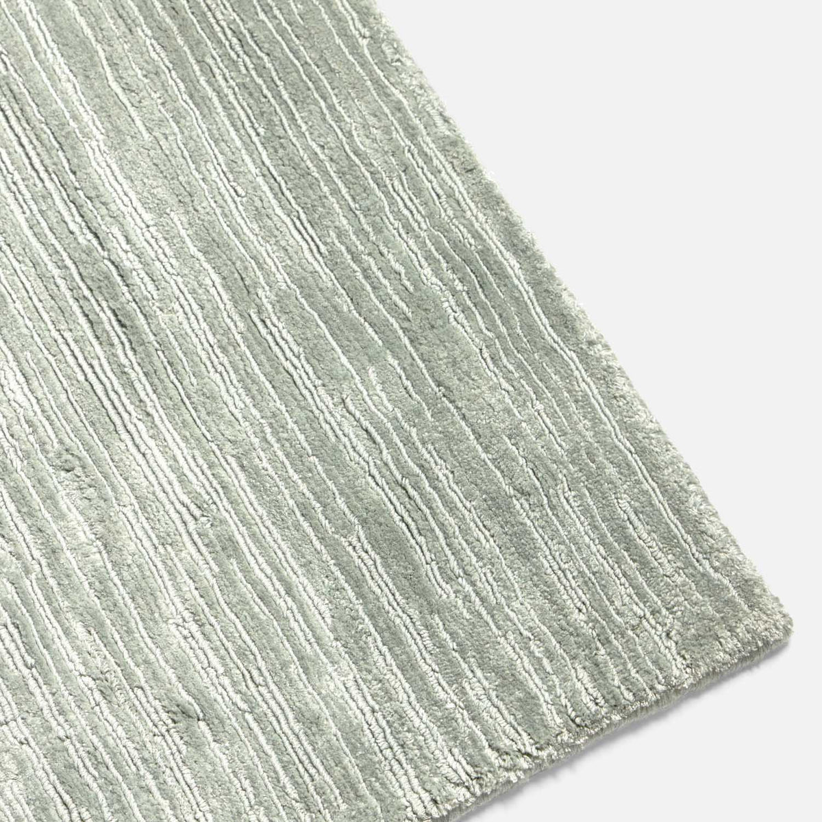 Halston Textured Lyocell Striped Area Rug