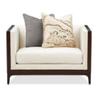 Michael Amini Belmont Place Matching Chair - Cream/Espresso