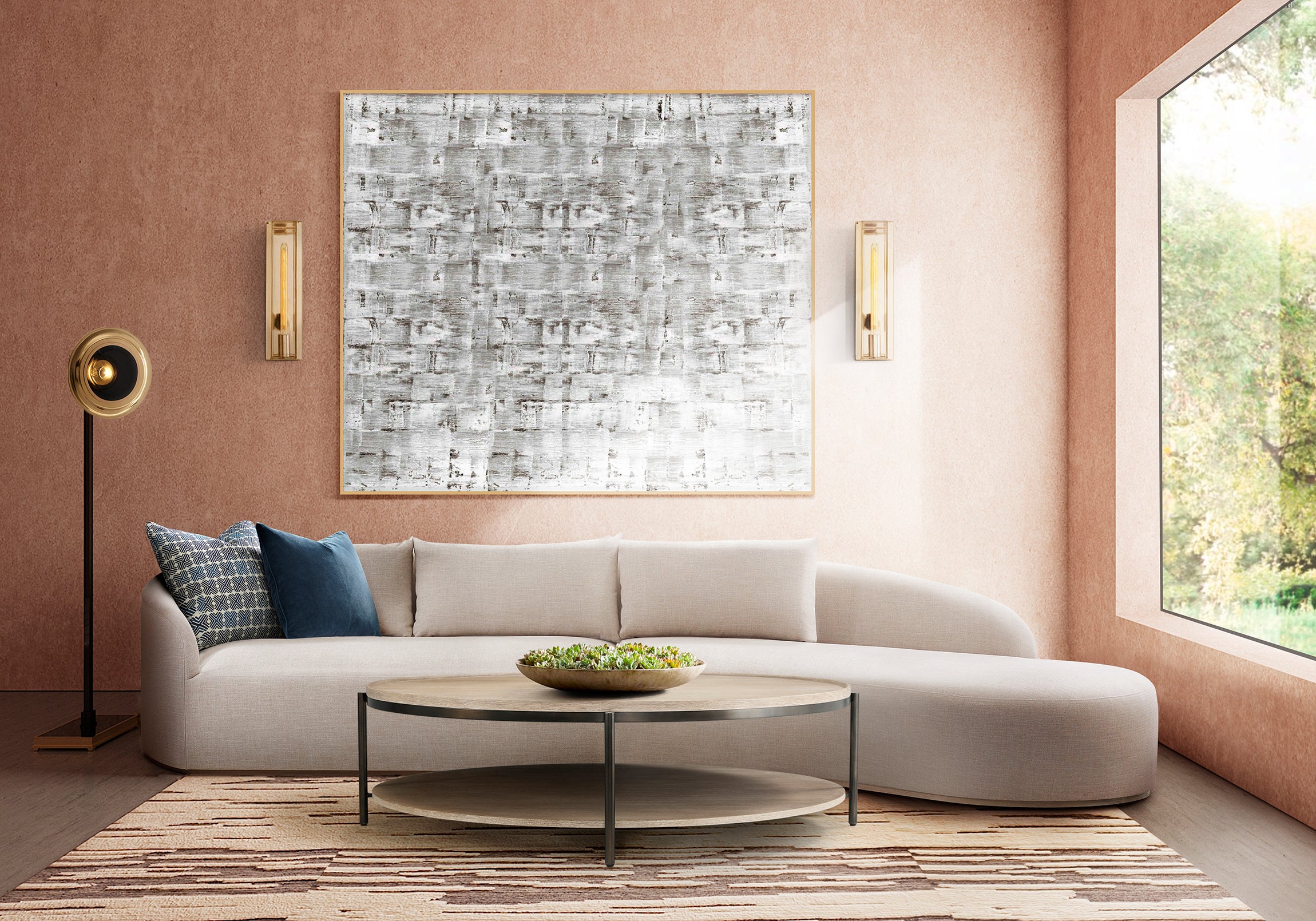 Theodore Alexander Repose Round Coffee Table