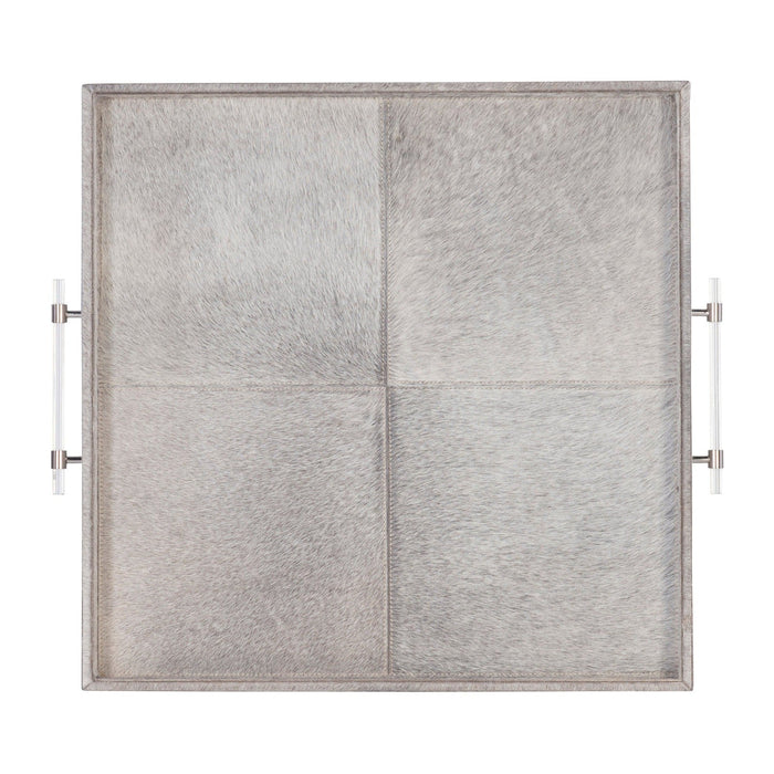 Century Furniture Grand Tour Sterling Hair-On-Hide Tray