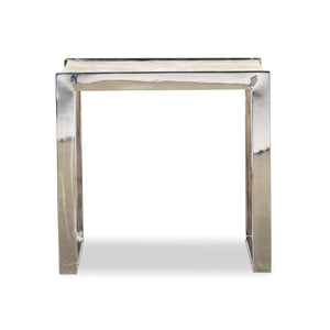 Century Furniture Grand Tour Samantha Glassy Quartz Lamp Table