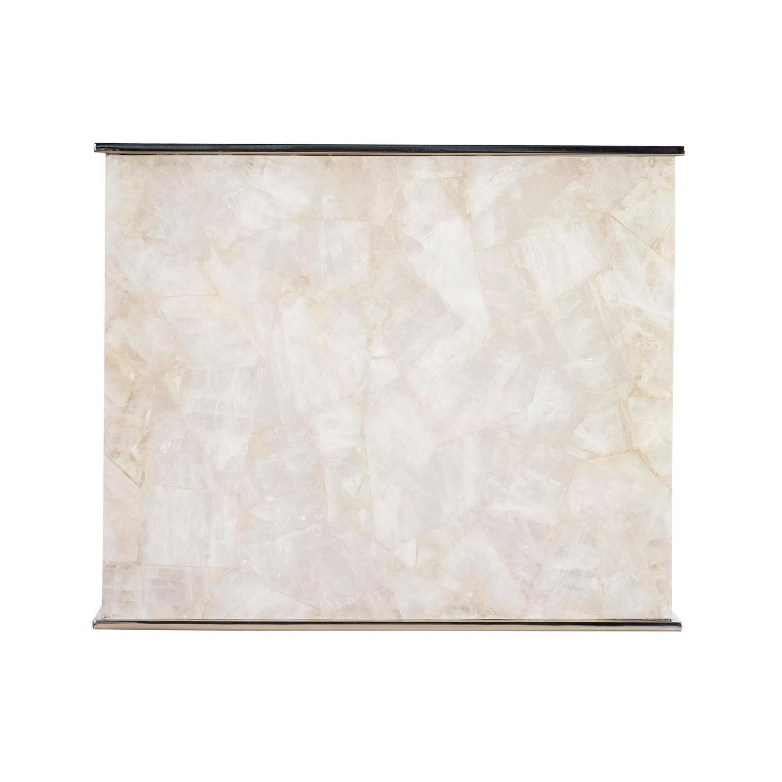 Century Furniture Grand Tour Samantha Glassy Quartz Lamp Table