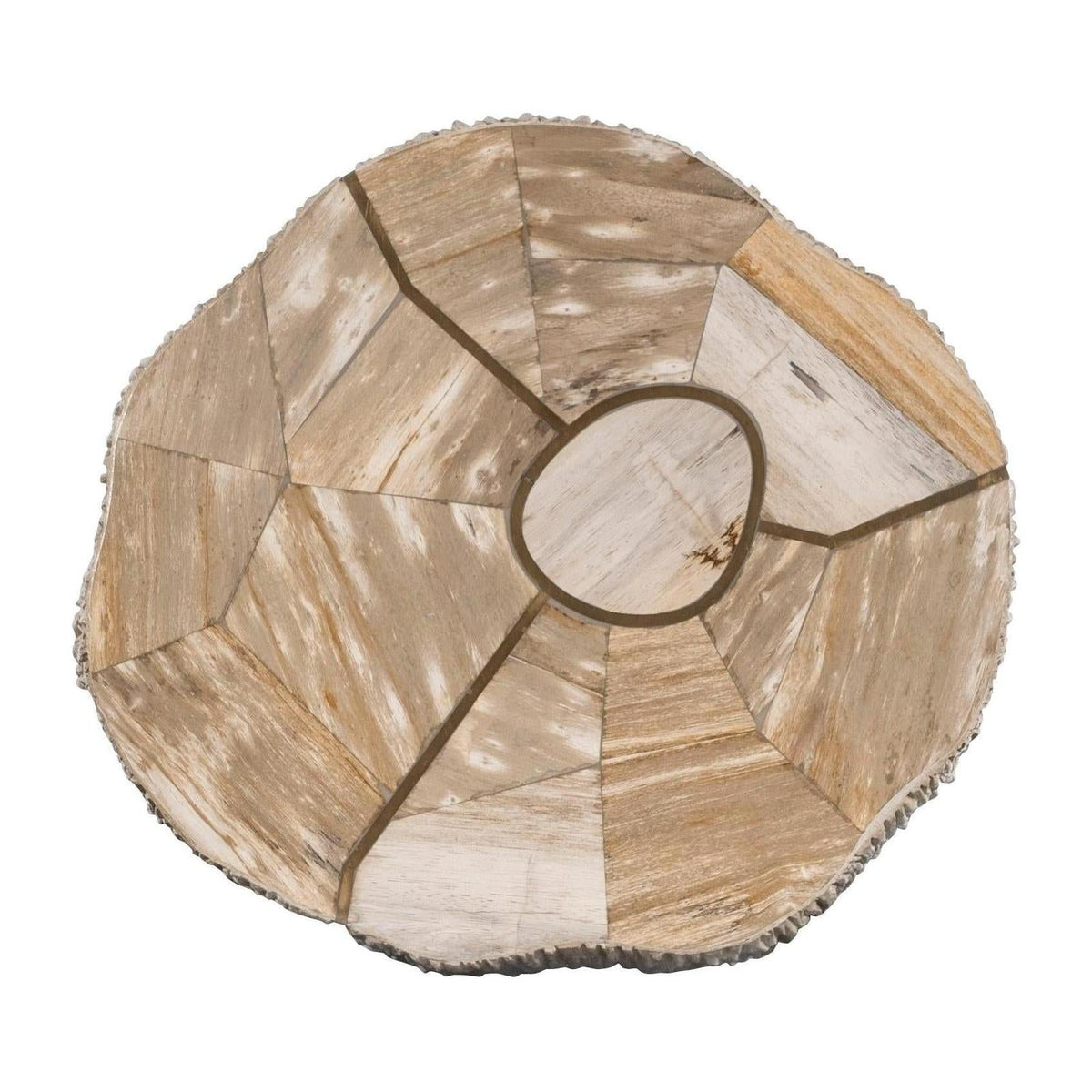 Century Furniture Grand Tour Elan Petrified Wood Accent Table