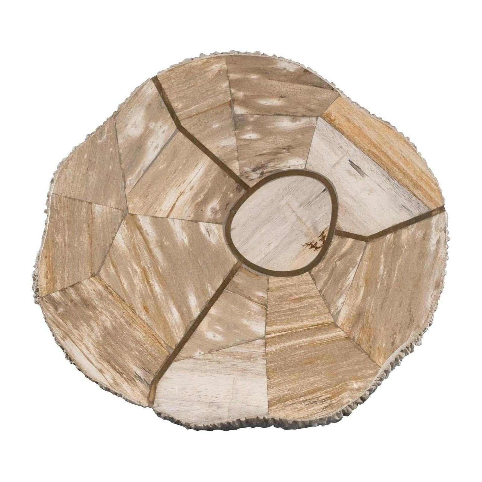 Century Furniture Grand Tour Elan Petrified Wood Accent Table