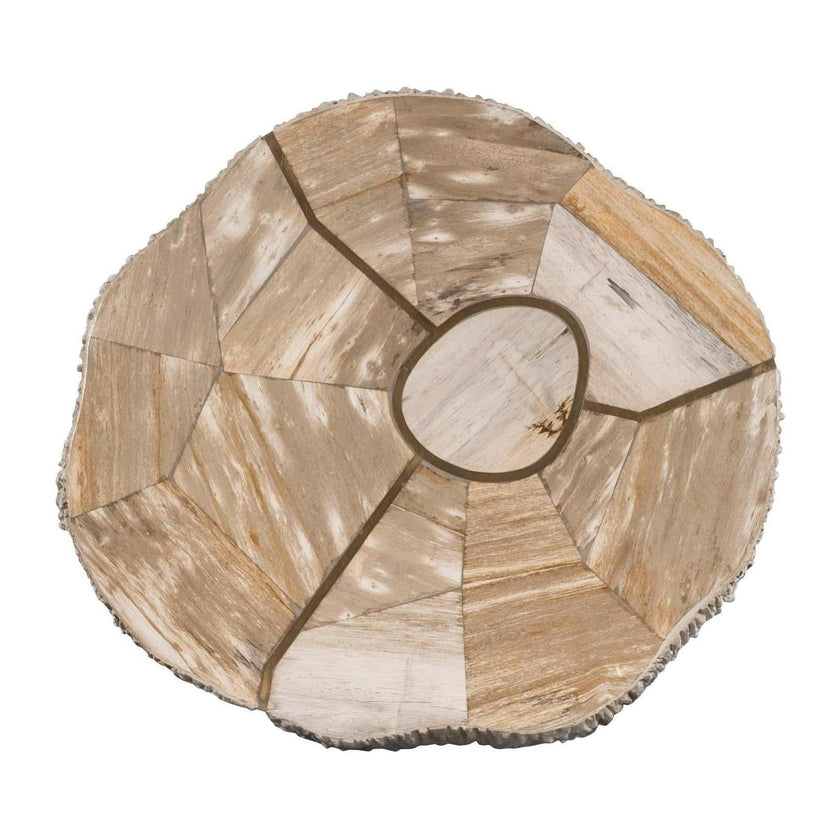 Century Furniture Grand Tour Elan Petrified Wood Accent Table