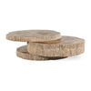 Century Furniture Grand Tour Elan Petrified Wood Stack Cocktail Light