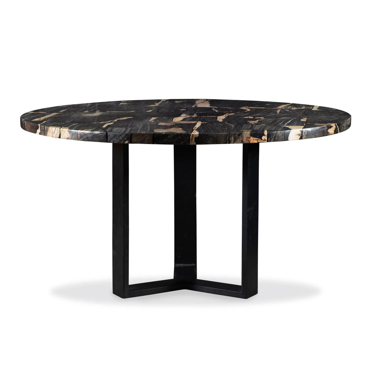 Century Furniture Grand Tour Furniture Andreas Round Petrified Wood Dining Table