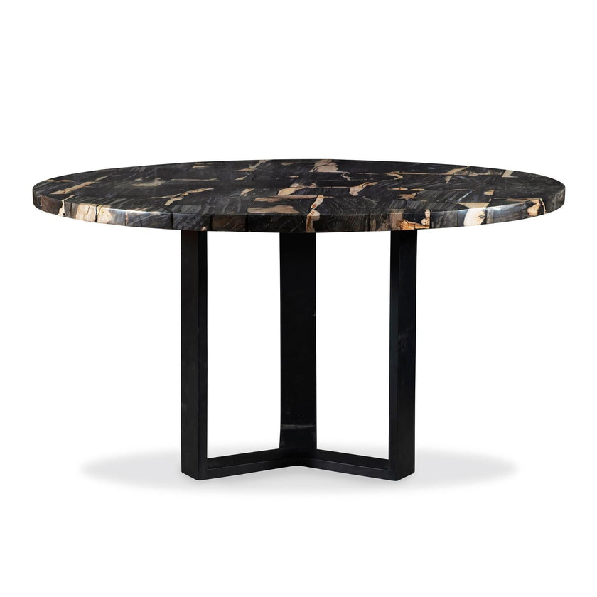 Century Furniture Grand Tour Furniture Andreas Round Petrified Wood Dining Table