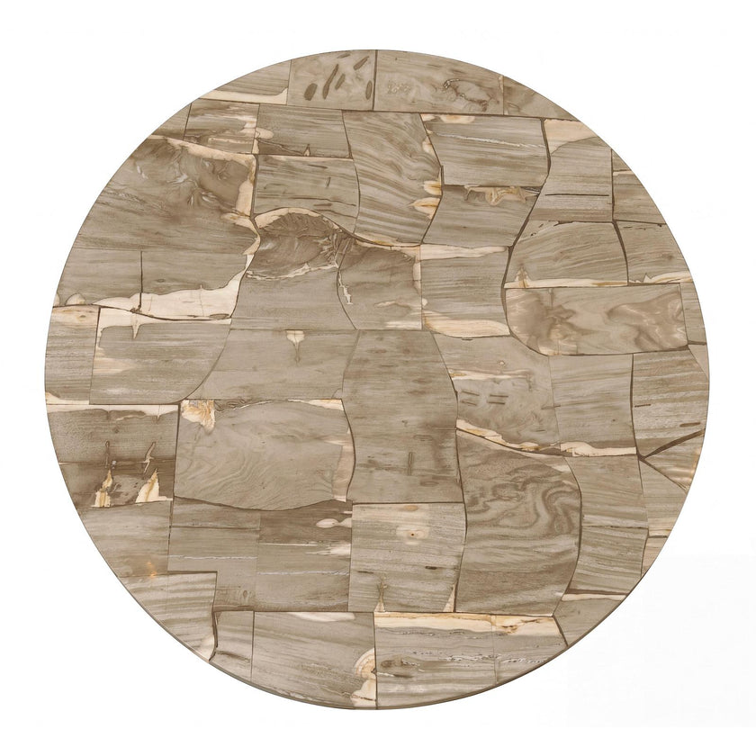 Century Furniture Grand Tour Furniture Andreas Round Petrified Wood Dining Table