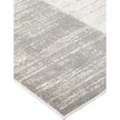 Feizy Aura 3736F Modern Abstract Rug in Gray/Ivory