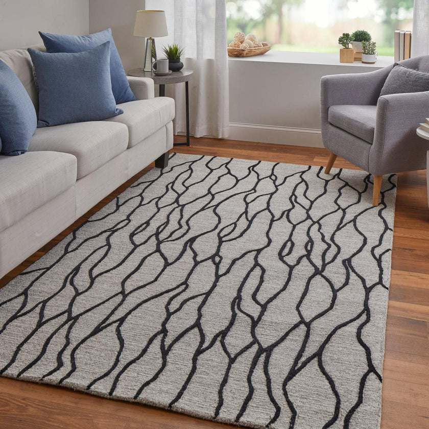 Feizy Enzo 8734F Transitional Abstract Rug