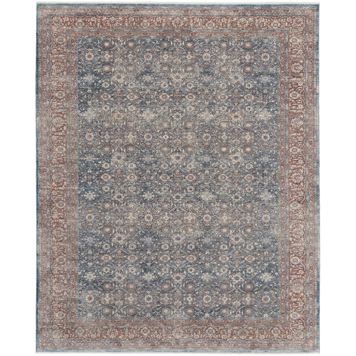 Feizy Marquette 39GTF Transitional Oriental in Blue/Red