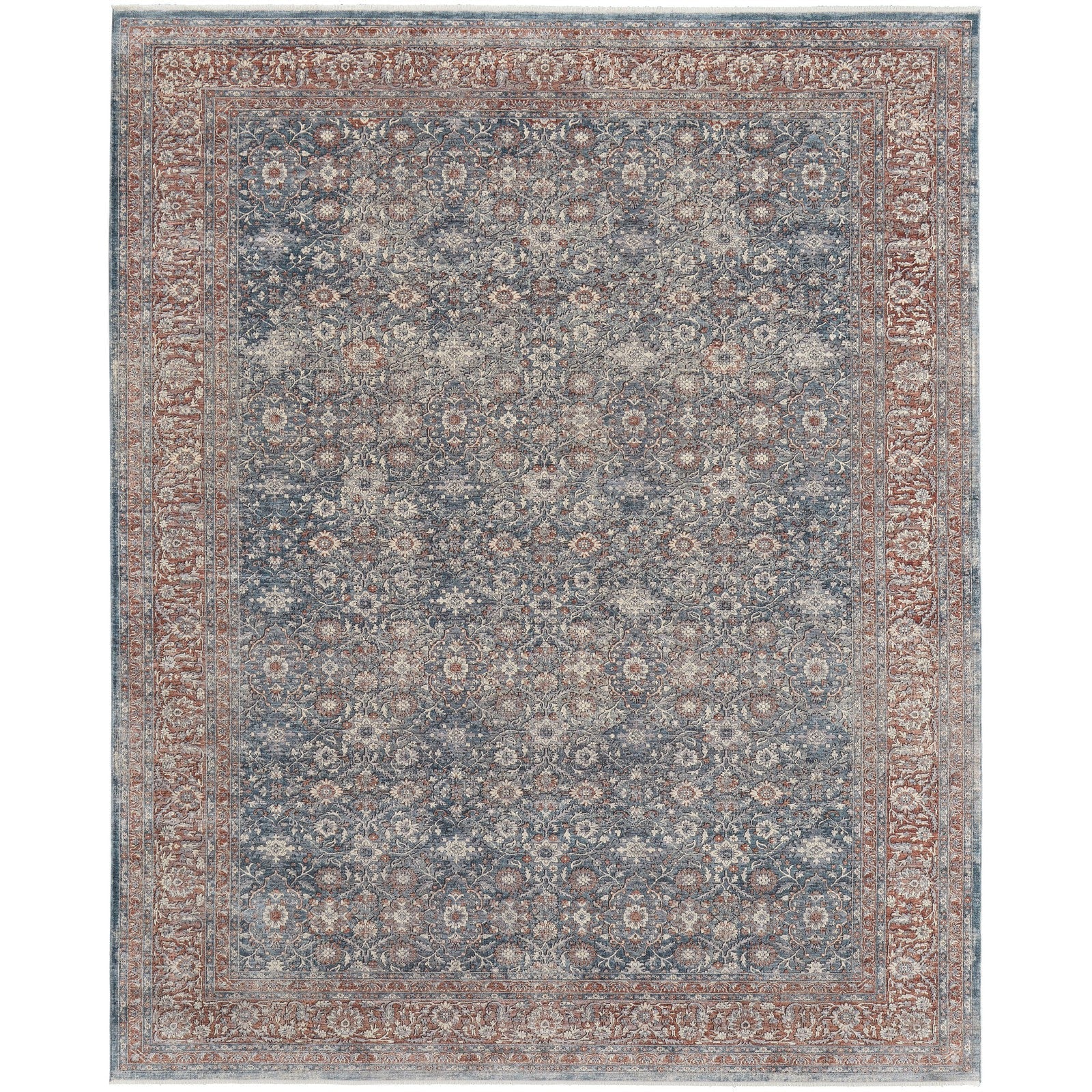 Feizy Marquette 39GTF Transitional Oriental in Blue/Red