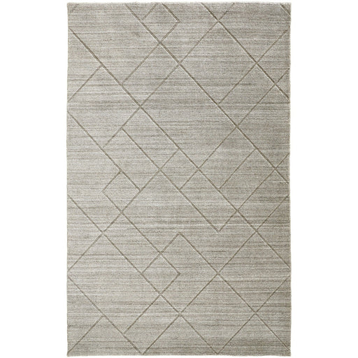 Feizy Redford 8848F Transitional Solid in Ivory/Silver