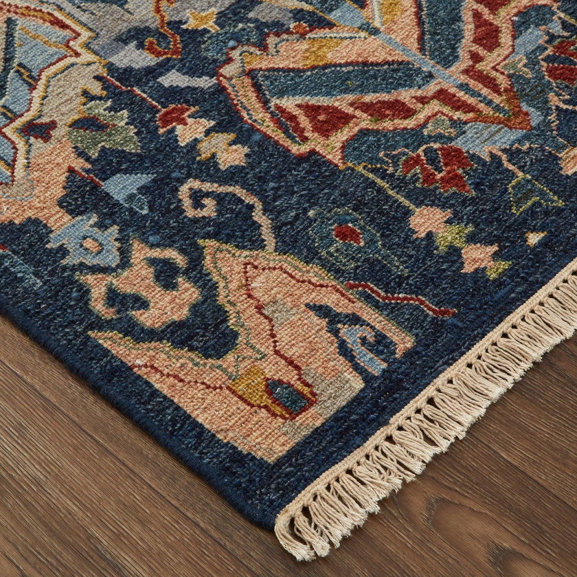 Feizy Leylan 0563F Transitional Ikat in Blue/Gray/Tan
