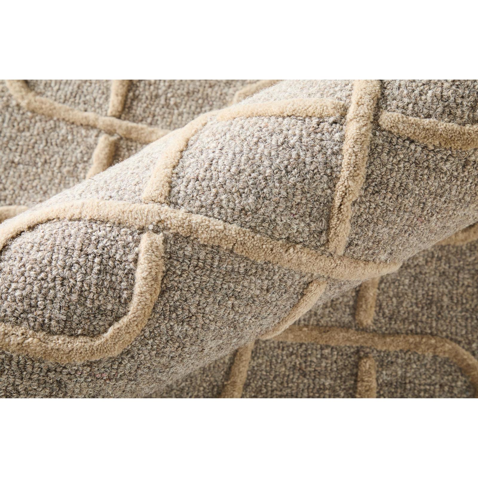 Feizy Kimball 8A35F Transitional Trellis & Lattice Rug in Gray/Taupe/Tan
