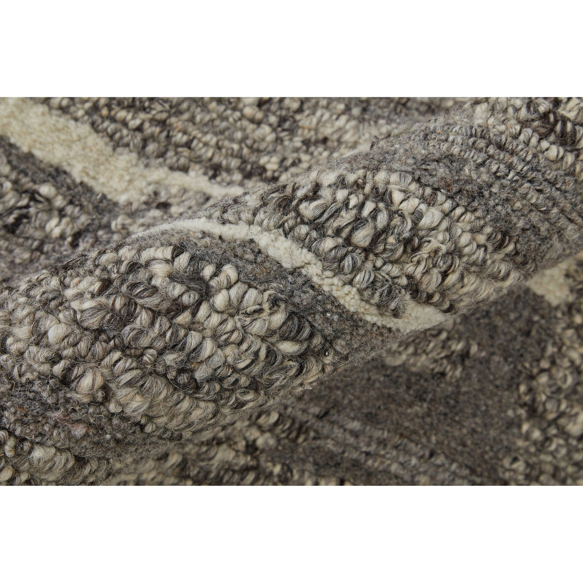 Feizy Navaro 8914F Modern Abstract Rug in Gray/Taupe/Ivory