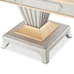 Michael Amini St. Charles Double Pedestal Dining Table -  Dove Gray