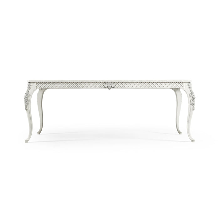 Jonathan Charles Inversion Lattice Leg Dining Table (496140) DSC Sale