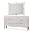 Michael Amini Penthouse Dresser with Mirror Set - Ash Gray
