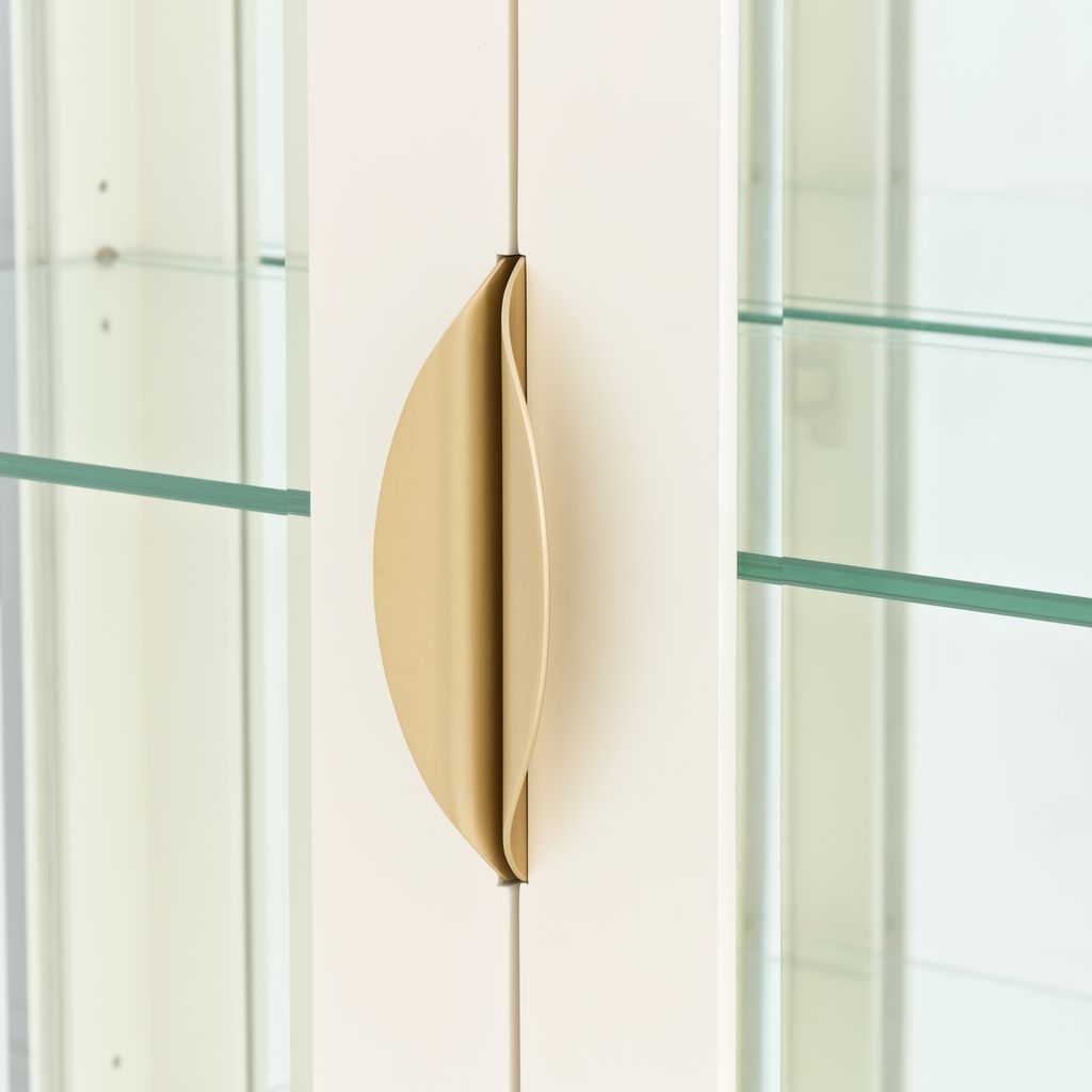 Michael Amini Fantosini Display Cabinet - Creamy Pearl