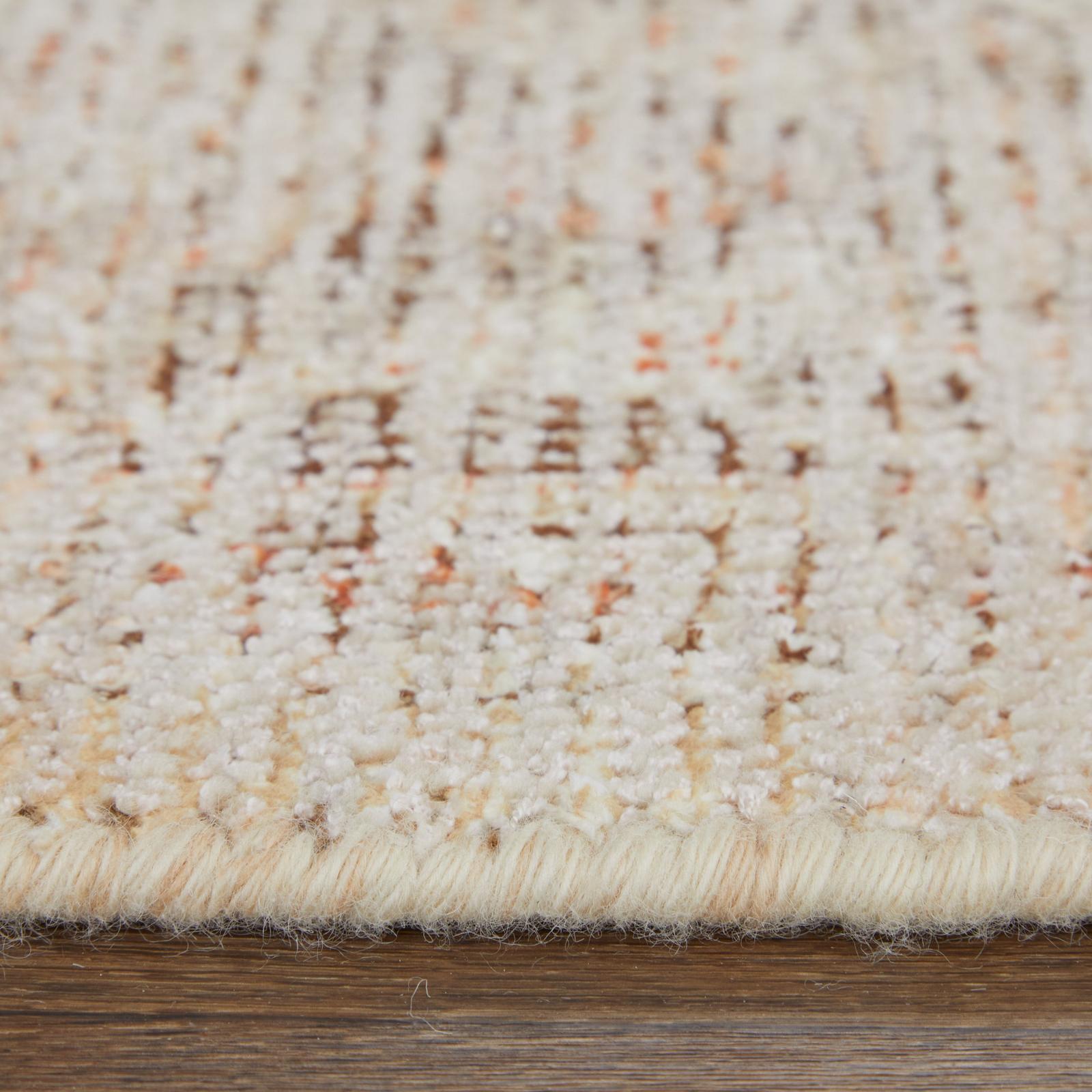 Feizy Caldwell 8977F Transitional Medallion Rug in Orange/Tan/Ivory