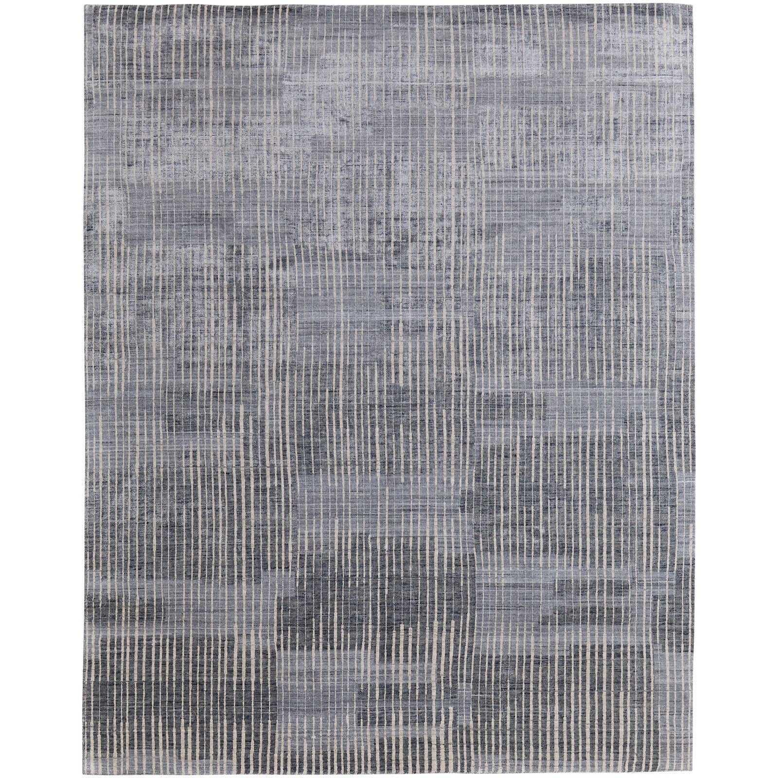 Feizy Eastfield 69AHF Modern Abstract in Blue/Ivory/Gray
