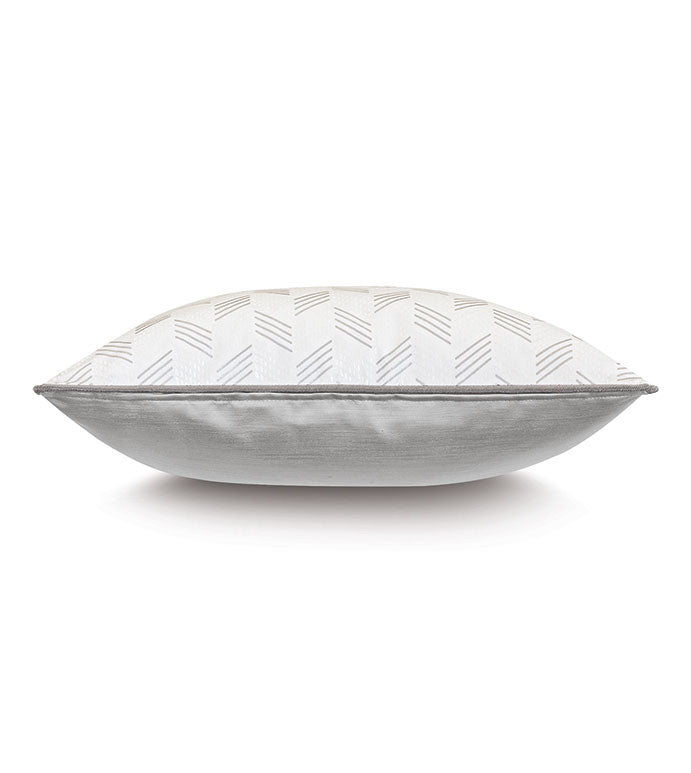 Eastern Accents Tilda Metallic Pearly White Decorative Pillow