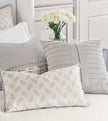 Eastern Accents Tilda Metallic Pearly White Decorative Pillow