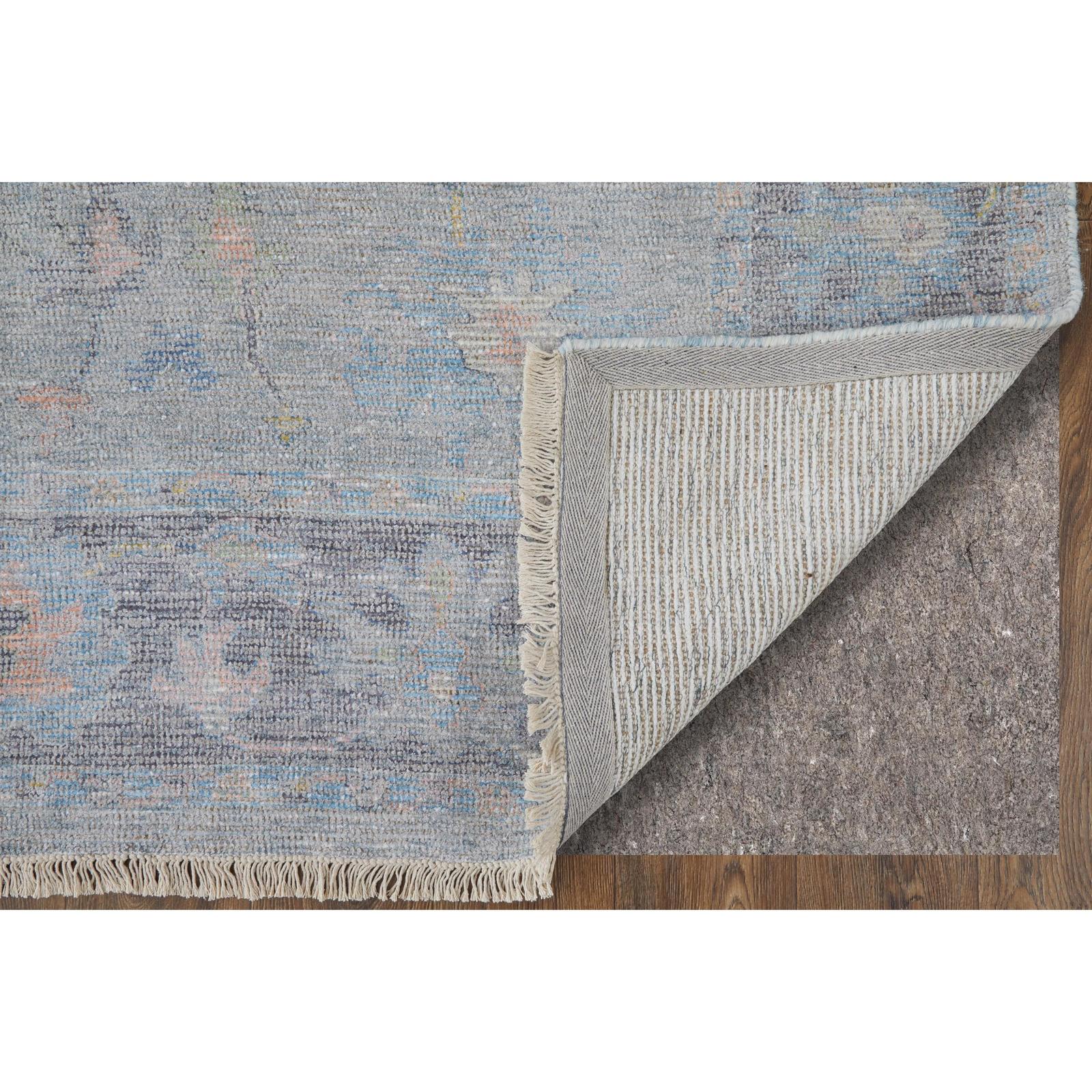 Feizy Caldwell 8979F Transitional Floral & Botanical Rug in Blue/Yellow/Orange