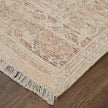 Feizy Caldwell 8977F Transitional Medallion Rug in Orange/Tan/Ivory